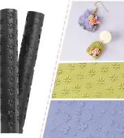 Puocaon Polymer Clay Texture Roller - Daisy Flower Texture Roller