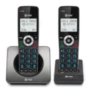 GL2101-2 DECT 6.0 2-Handset Cordless Home Phone with Call Block Caller ID Ful...