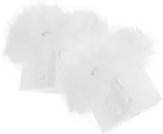 [JEWEDECO] 1 Pair Plush Fingerless Arm Gloves Faux Fur Plush for Wrist Warmers Girl Arm Warmer Fuzzy White Wrist Fuzzy Wrist Cuff Thermal Arm Sleeves Fluffy Wrist
