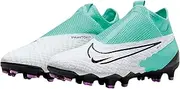 [Nike] Phantom Gx Academy DF FG/MG, Men's Sneaker, Hyper Turq Black Fuchsia Dream White, 11 AU