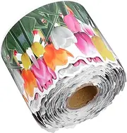 CANIGHT 1 roll Border Trim for Sticker Decoration Flower Cartoon Tulip Borders Decorative Pattern of Board Bulletin Reusable Party Cm* Vine