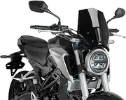 Puig Windshield Naked New Generation Sport 9734N for Honda CB125R Neo Sport Café 18'-19', Honda CB300R Neo Sport Café 18'-19'