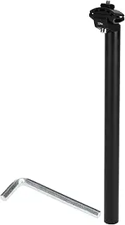 X AUTOHAUX 1 Set Universal Bike Seat Posts Extra Long Adjustable Angle 28.6x400mm Bike Saddle Post Seat Tube Black Aluminum Alloy