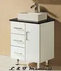 Bathroom Vanity with Stone Top and Ceramic Basin 750mm
