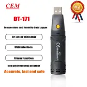 DT-171 Temperature and Humidity Data Loggers Memory for 16000 Readings #