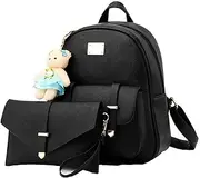 [Barsine] Mini Backpack for Girls Cute Backpack Purse Set Teen Kids Small PU Leather Bag