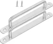 2pcs Stainless Steel Barn Door Handles Sliding Door Pull Handles Modern for Interior/Exterior