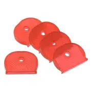 Key Cap Cover, 10 Pack Keys Identifiers Covers Coding Tags Marker, Red