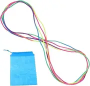 QUMIIRITY Rubber Band Jump Ropes for Fitness B Jumping Rope for Boys Plastic