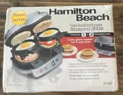 Hamilton Beach 25490 Dual Breakfast Sandwich Maker NEW & SEALED Quick & Easy