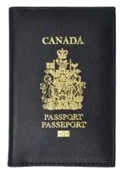 CANADA Travel Leather Passport Organizer Holder Card Case Protector Cover Wallet