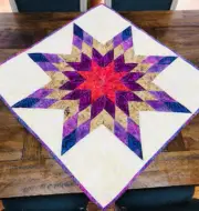Rainbow Heart Quilt Patchwork 100% Cotton - Made to Order