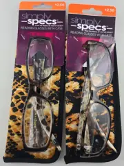Foster Grant SIMPLY SPECS SYRIAH 2.50 Reading Glasses READERS ( 2pc )
