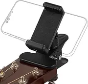 Head Phone Holder for Guitar Bass Ukulele Live Broadcast Bracket Clip Smart Phones Holder