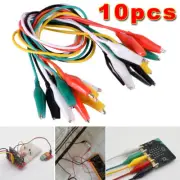10Pcs Alligator Lead Wire Testing Probe clips Double-ended Crocodile Cable