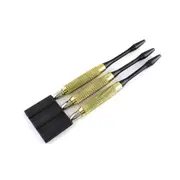 NPC Brass Darts, Nylon Shafts with Flights and Point Protector (3 Darts)