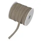 Double Fold Bias Tape 1/4 Inch 25 Yards for Sewing/Seaming/DIY [Light Brown]