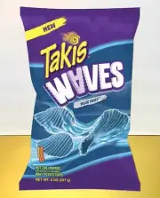 〽️New Limited Takis Waves Blue Heat Hot Chili Pepper Crunchy Potato Chips 8oz