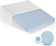 Bamboo Fabric Bed Wedge Pillow Cooling Gel Memory Foam Top Back Support Cushion