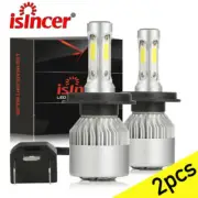 ISINCER H4 9003 LED Headlight Bulbs Conversion Kit High Low Beam Replace Halogen (for: Smart)