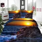 Warm Sun Lines 3D Printing Duvet Quilt Doona Covers Pillow Case Bedding Sets