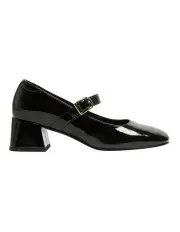 [Jane Debster] Lottie Leather Heeled Shoes in Black Patent