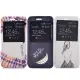 【Samsung】A8 時尚彩繪手機皮套 側掀支架式皮套(仙境遊蹤/少女背影/蠟筆拼盤)