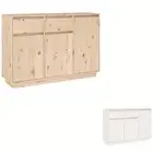 Solid Wood Pine Sideboard Cupboard Cabinet Home Organiser Multi Colours vidaXL