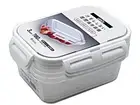 3 Plastic Food Containers W/Lids 780ml Storage Boxes Microwave Freezer Safe BA1