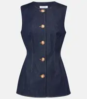 [Veronica Beard] Veronica Beard Jessup cotton-blend vest AU 6 blue
