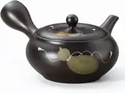 Tokoname-yaki teapotTakeharu Kurohyotan (black gourd) teapotapproxi From Japan