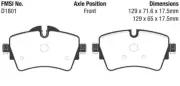 EBC Yellowstuff Sport Brake Pad Set for 14-20 Mini Hardtop 2.0 Turbo Cooper S (for: Mini)