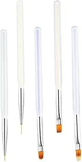 VICASKY 5Pcs Nail Art DIY Drawing Pens Home Salon Nail Painting Tools Smooth Brush Heads Stylish Appearance Great
