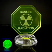 Uranium Glass Figurine Vaseline Yellow Glass Small Statue Art Deco
