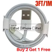 USB Fast Charger Cable 1M For Apple iPhone 14 13 12 11 Pro 8 XR Xs Charging Cord