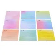 9 Books of Self-adhesive Note Stickers Office Notepad Stickers Sticking Memo