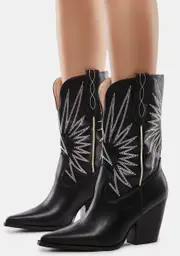 Midnight Glimpse Of Fate Cowboy Boots