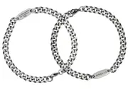 Men's Stainless Steel Be Strong And Courageous Bracelet