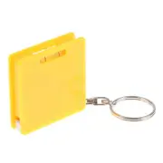 1m Mini Multifunctional Keychain Square Steel Tape Measure With Gradien TH