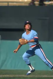 Bump Wills Texas Rangers tracks a pop-up v the Baltimore Orioles a- Old Photo