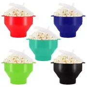 Microwave Silicone Popcorn Popper Maker Collapsible Bowl Hot Air Dishwasher Safe