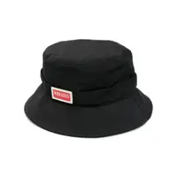 在飛比找蝦皮購物優惠-KENZO 側標Logo細節黑色漁夫帽 BLACK CASU