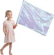 Worship Flag with Scalable Rod for Kids Children, 36" Soft Rectangular Polyester Flag for Dance Practice Performance, Praise Dance Flags, Divine Flag, Church Flag, Flex Banner (Transluscent purple)