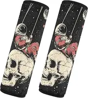 GAIREG Astronaut and Skull Carseat Strap Covers Seat Belt Shoulder Strap Pad