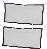 ORFOFE Car Net Barrier Pet Mesh Cover 115 * 60cm 2 Pack Durable Quick Installation for Family Pet Travel