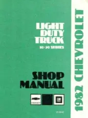 1982 Chevrolet GMC Truck Shop Service Repair Manual Book Engine Drivetrain OEM