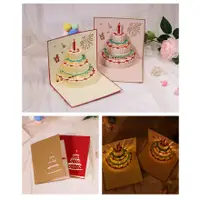 在飛比找蝦皮購物優惠-新型號 Livi Pop Up Greeting Card 