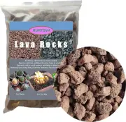Medium Lava Rock 10LBS, 1' - 2' Natural Volcanic Stones Use in Fireplace, Fire P