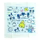 小禮堂 迪士尼 TsumTsum 純棉紗布短毛巾組 純棉毛巾 方形毛巾 紗巾 34x35cm (2入 藍 橫紋)