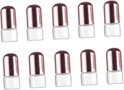 LALADEFIEE 10Pcs Refillable Glass Roller Bottles with Caps Essential Oil Roller Ball Containers for Travel Lightweight Perfume Storage Compact Design for Daily Use